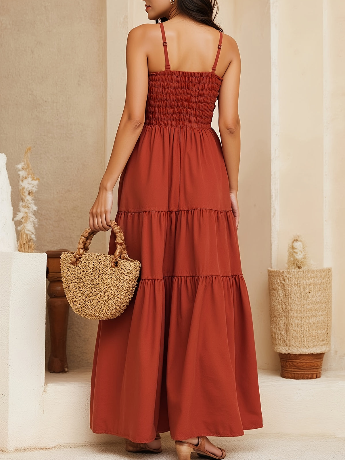 Robe longue élégante à col licou – Robe de soirée ajustée et minimaliste