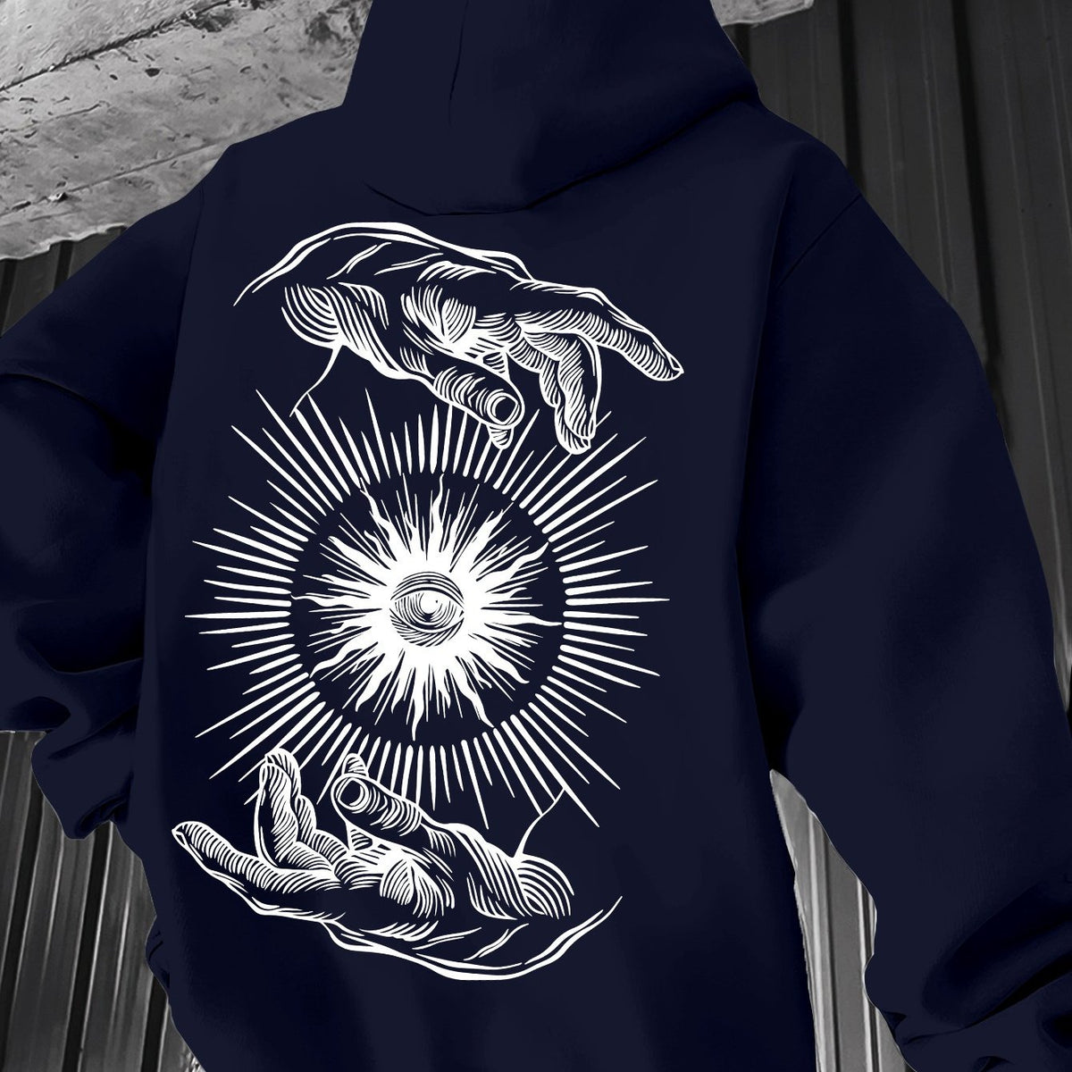 Pull à capuche léger pour homme – Graphisme minimaliste, idéal pour le printemps
