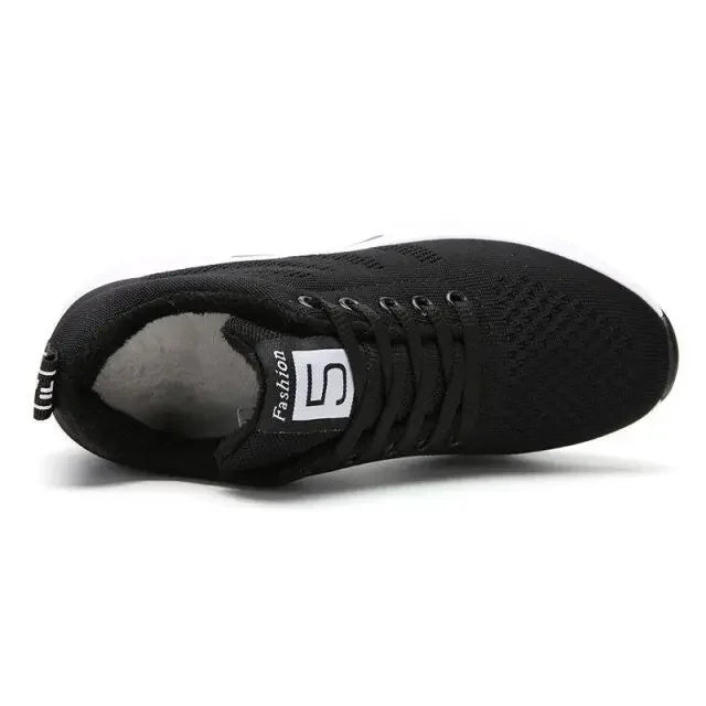 Chaussures de sport compensées pour femmes Loom & Soul – Baskets respirantes à talon compensé