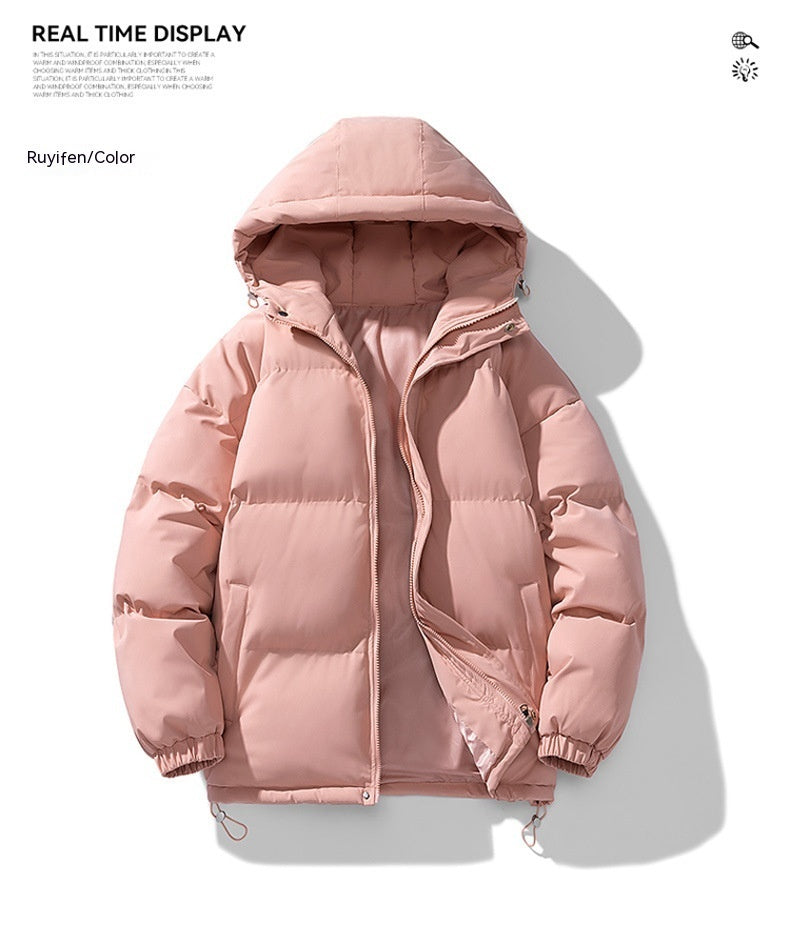 Loom & Soul™ Manteau à capuche d'hiver pour homme – Veste zippée rembourrée en coton épais pour la chaleur et le style au quotidien