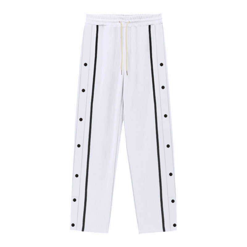 Pantalon décontracté de sport pour homme – Coupe droite ample, pantalon quotidien