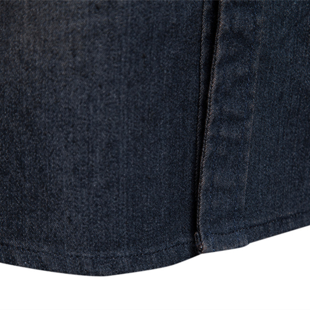 Chemise en jean Loom & Soul™ pour homme – Coupe ajustée, manches longues, boutonnée décontractée