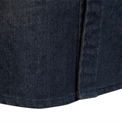 Chemise en jean Loom & Soul™ pour homme – Coupe ajustée, manches longues, boutonnée décontractée