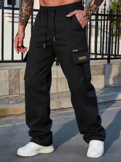 Pantalon cargo pour homme résistant – Coupe ample pour le travail et la randonnée