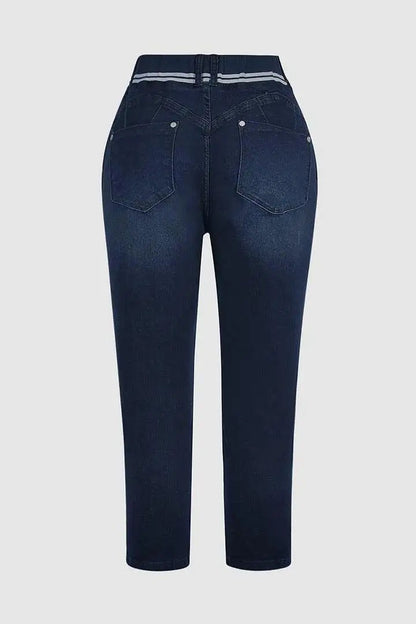 Women’s Athleisure Skinny Jeans – Drawstring Pull-On Butt-Lift Jeggings