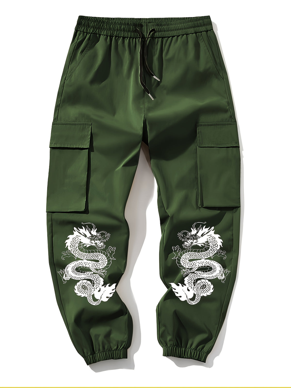 Ensemble 2 pièces imprimé floral pour homme – Tenue décontractée avec pantalon à cordon de serrage