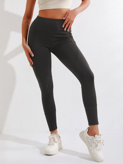 Women’s Fleece Yoga Pants – High Waist Pocket Winter Leggings