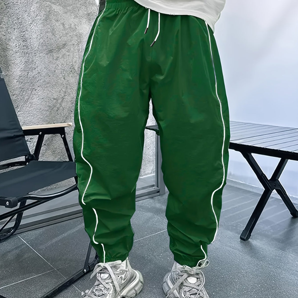 Pantalon de jogging décontracté pour homme – respirant, coupe ample, avec cordon de serrage