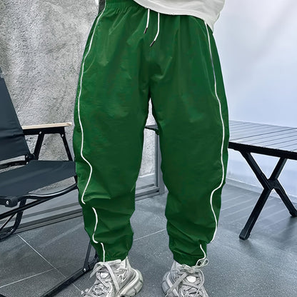 Pantalon de jogging décontracté pour homme – respirant, coupe ample, avec cordon de serrage