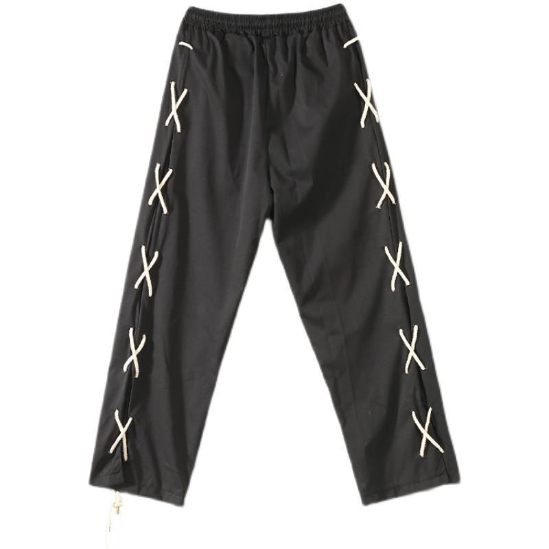 Pantalon de jogging patchwork pour homme – Pantalon décontracté style streetwear vintage