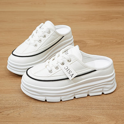 Chaussures plates décontractées d'été – Sandales quotidiennes confortables à lacets