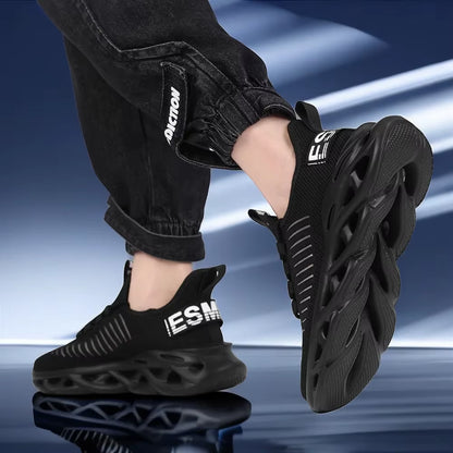 Men'S Shoes Summer Mesh Breathable Sports Shoes Men'S Casual Running Hollow Mesh Shoes Lightweight anti Slip Tennis Sports Shoes