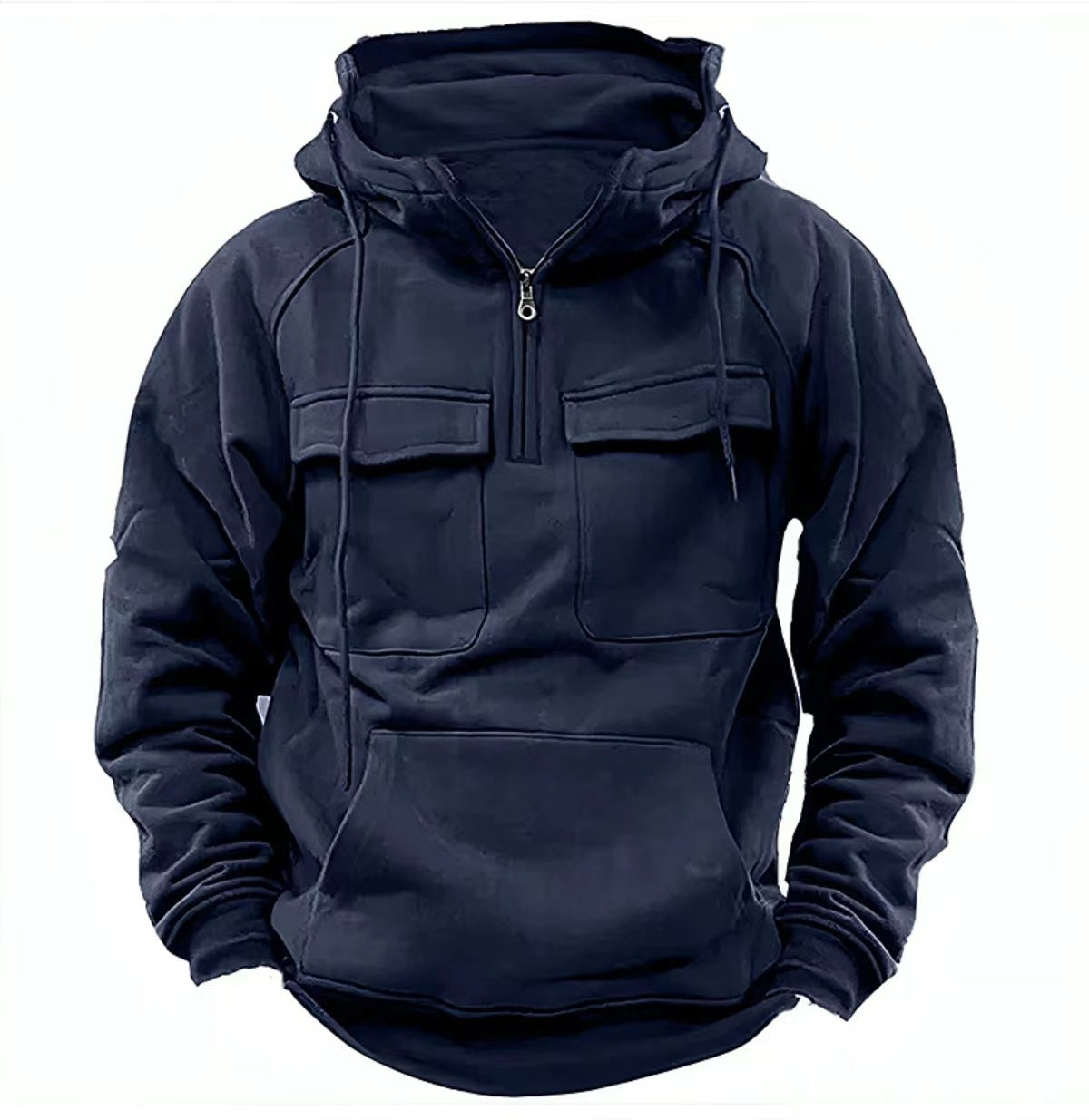 Sweat à capuche zippé Loom & Soul™ pour homme – Molleton épais avec cordon de serrage et poches