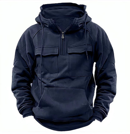 Sweat à capuche zippé Loom & Soul™ pour homme – Molleton épais avec cordon de serrage et poches