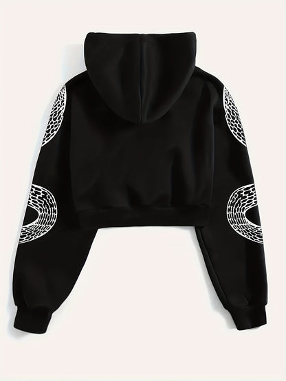 Sweat à Capuche Rouge Femme – Imprimé Phénix & Papillon Style Urbain