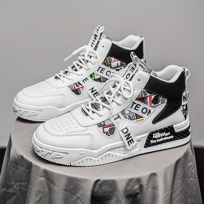 Baskets montantes de skateboard pour homme – Sneakers de ville tendance et décontractées