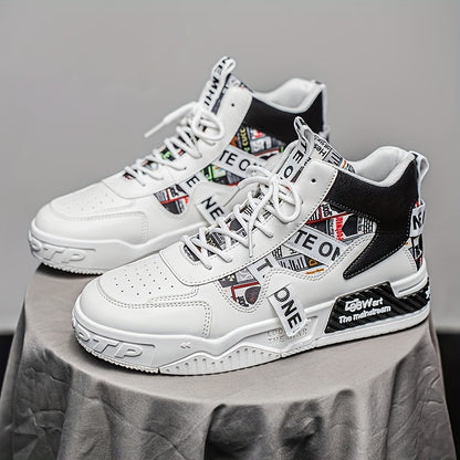 Baskets montantes de skateboard pour homme – Sneakers de ville tendance et décontractées