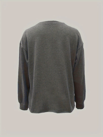 Sweat-shirt Femme Décontracté Col Rond Teal Motif Soleil Graphique