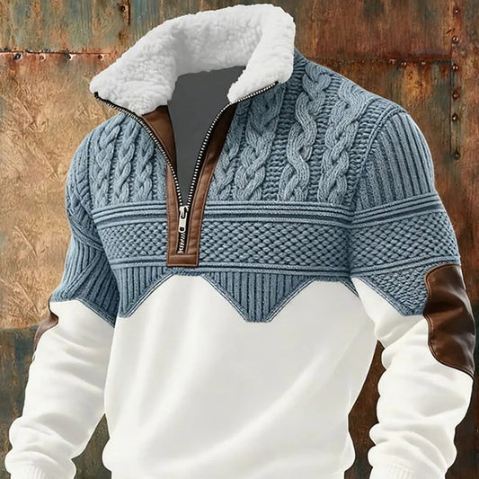 Men’s Slim Fit Digital Print Sweatshirt – Urban Winter Pullover