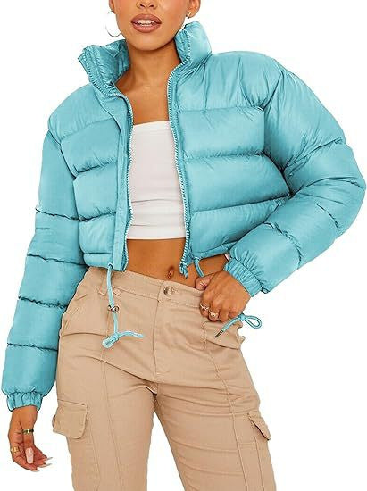 Loom & Soul™ Women’s Down Jacket – Bohemian Short Puffer Coat with Silk-Cotton Fill and Retro Flair