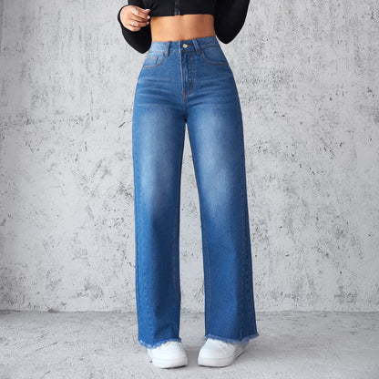 Jean large taille haute Loom & Soul™ – Jean droit décontracté pour femme