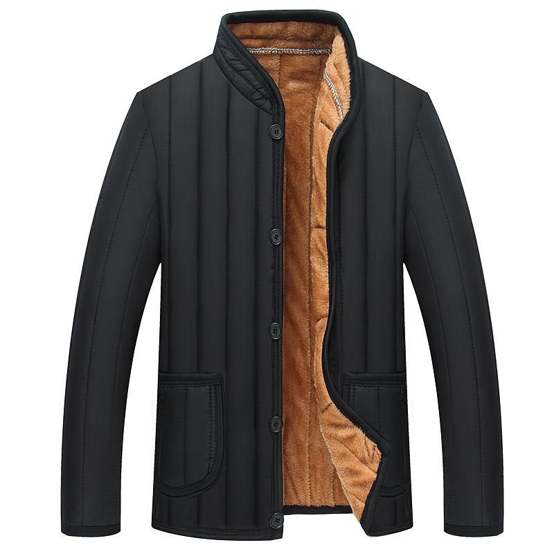 Loom & Soul Men’s Winter Jacket – Warm Thick Polyester Padded Coat