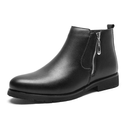 Loom & Soul Leather Formal Shoes for Men – Big Size Business Casual Dress Shoes, Plush Interior, Rubber Outsole