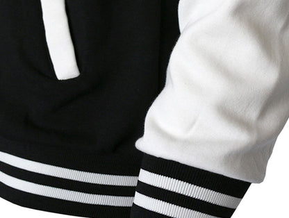 Loom & Soul Men’s Baseball Jacket – Classic Varsity Zip-Up Streetwear Outerwear