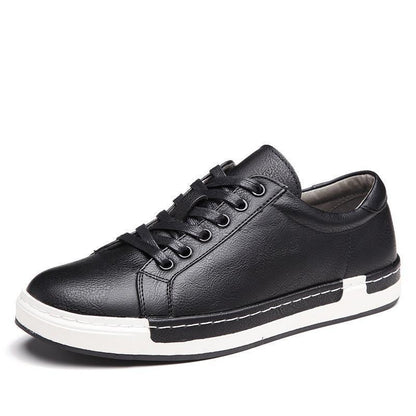 Chaussures homme artisanales Loom & Soul – Baskets basses à lacets, talon plat, semelle antidérapante en caoutchouc, intérieur en PU et semelle intérieure amortie