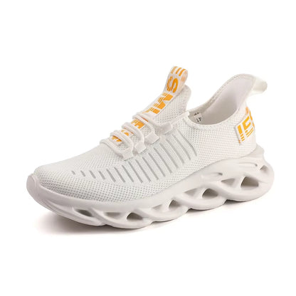 Men'S Shoes Summer Mesh Breathable Sports Shoes Men'S Casual Running Hollow Mesh Shoes Lightweight anti Slip Tennis Sports Shoes