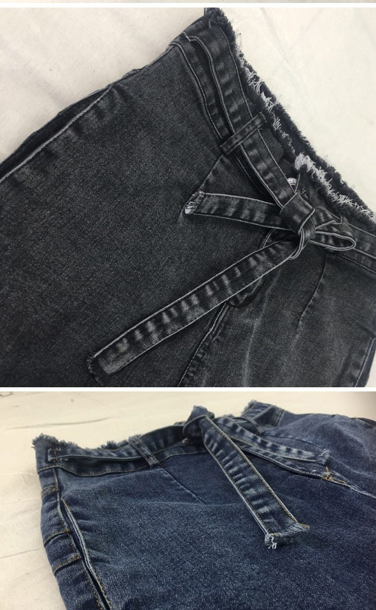 Loom & Soul™ Fringed Hem Jeans – Women’s Straight-Leg Denim Pants