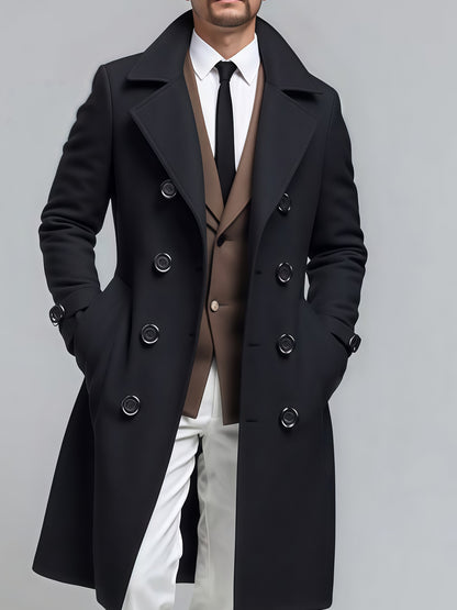 Men’s 3-in-1 Mid-Length Jacket – Double Breasted Coat