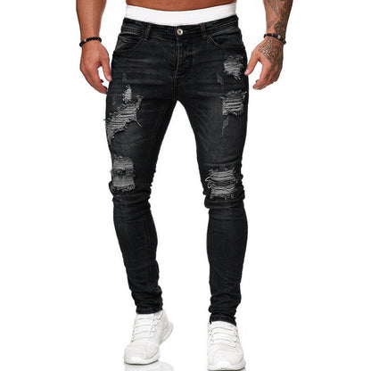 Loom & Soul™ Jean Skinny Déchiré Vintage – Jean Slim pour Homme