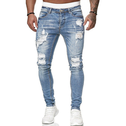 Loom & Soul™ Jean Skinny Déchiré Vintage – Jean Slim pour Homme