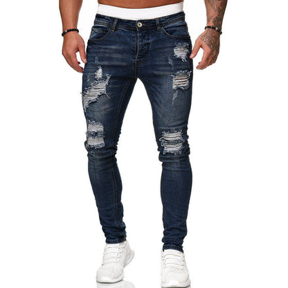 Loom & Soul™ Jean Skinny Déchiré Vintage – Jean Slim pour Homme