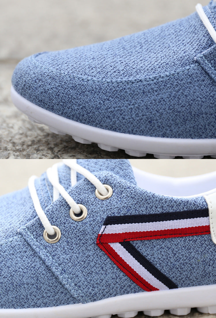 Mocassins en toile à semelle souple Loom & Soul™ pour hommes – Chaussures décontractées légères style vieil Pékin pour un confort quotidien