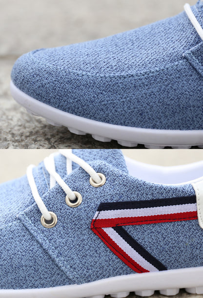 Mocassins en toile à semelle souple Loom & Soul™ pour hommes – Chaussures décontractées légères style vieil Pékin pour un confort quotidien