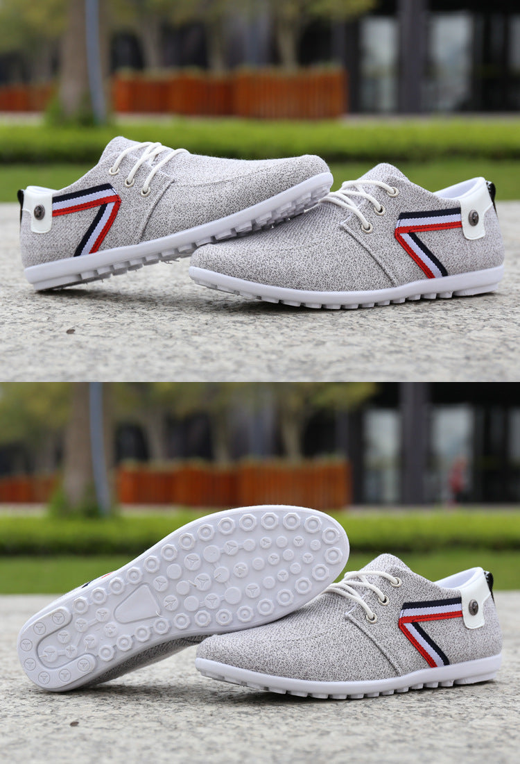 Mocassins en toile à semelle souple Loom & Soul™ pour hommes – Chaussures décontractées légères style vieil Pékin pour un confort quotidien