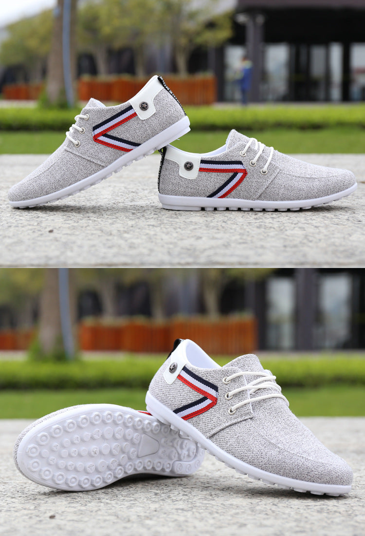 Mocassins en toile à semelle souple Loom & Soul™ pour hommes – Chaussures décontractées légères style vieil Pékin pour un confort quotidien
