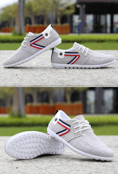 Mocassins en toile à semelle souple Loom & Soul™ pour hommes – Chaussures décontractées légères style vieil Pékin pour un confort quotidien