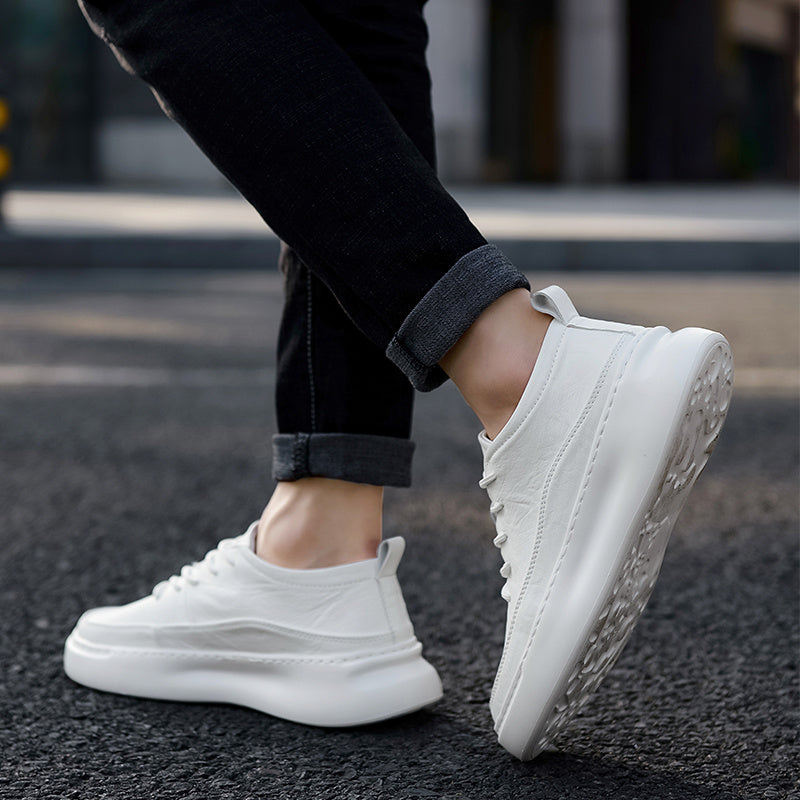 Loom & Soul Men’s High-Top Board Shoes – Korean Street Casual Sneakers