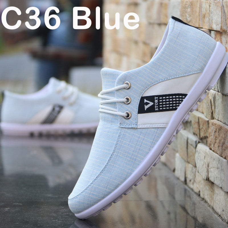 Mocassins en toile à semelle souple Loom & Soul™ pour hommes – Chaussures décontractées légères style vieil Pékin pour un confort quotidien