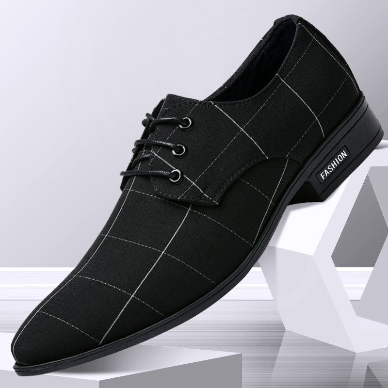 Chaussures Habillées en Cuir et Toile Loom & Soul™ pour Hommes – Chaussures Légères et Respirantes pour un Style Affaires Décontracté au Quotidien