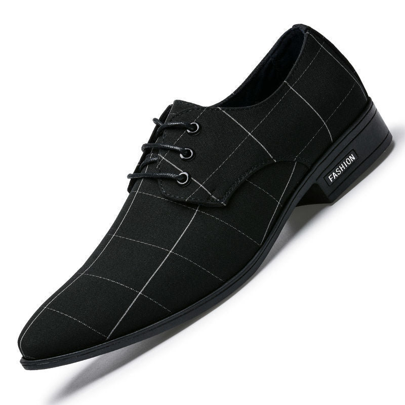 Chaussures Habillées en Cuir et Toile Loom & Soul™ pour Hommes – Chaussures Légères et Respirantes pour un Style Affaires Décontracté au Quotidien