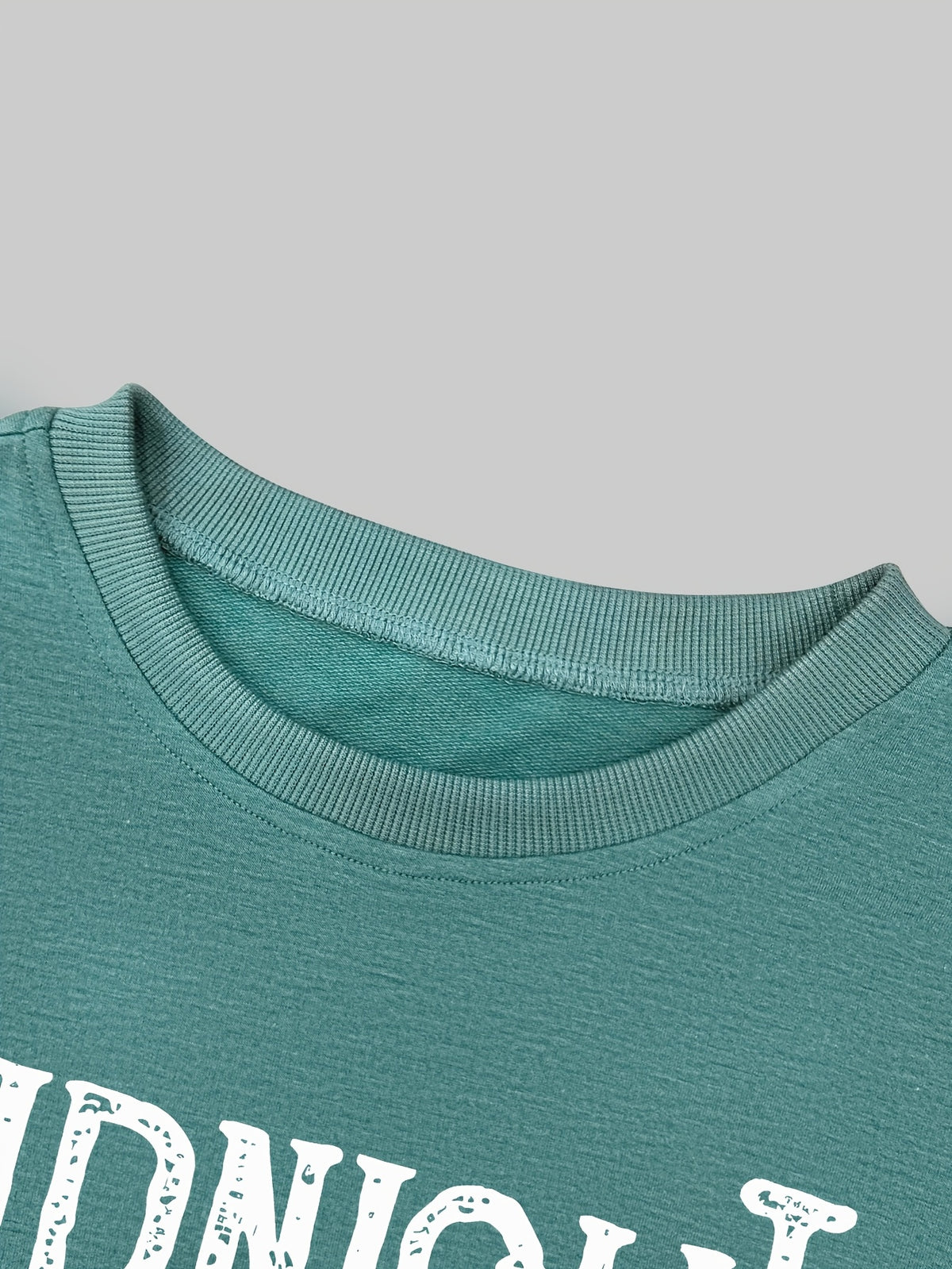 Sweat-shirt Femme Décontracté Col Rond Teal Motif Soleil Graphique
