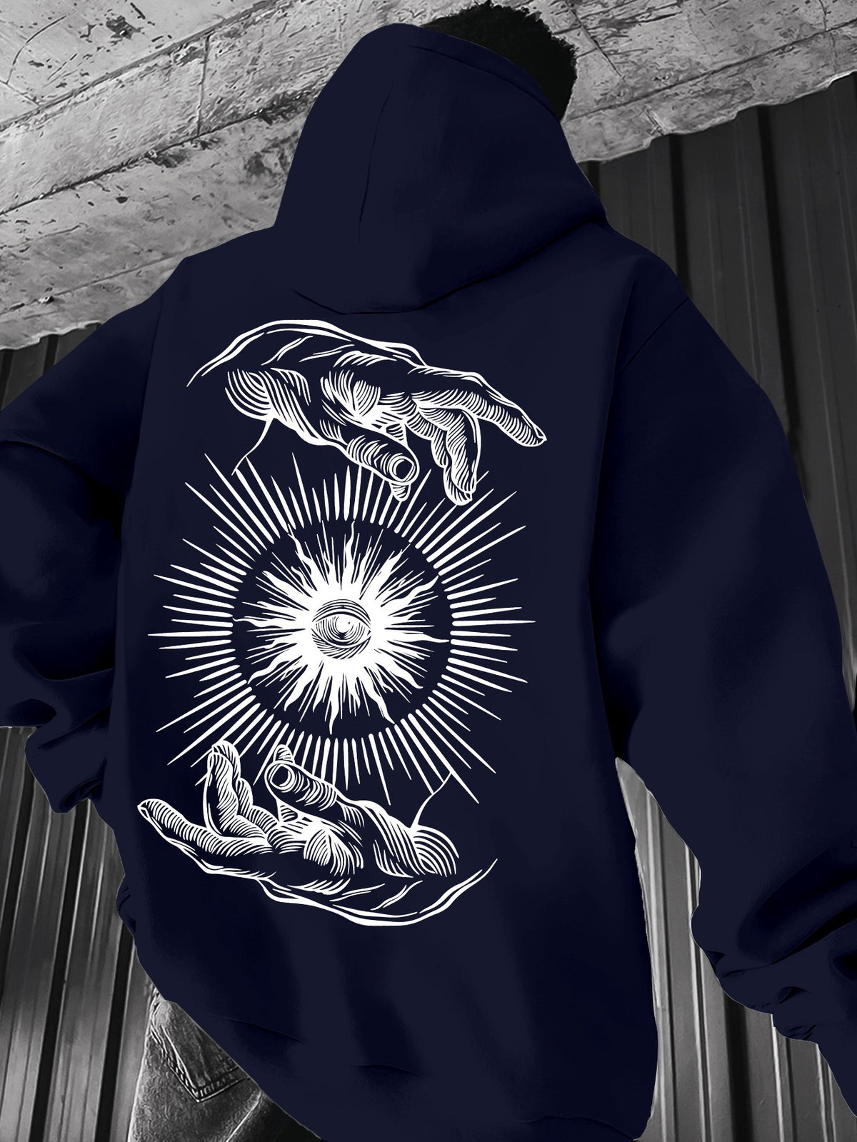 Pull à capuche léger pour homme – Graphisme minimaliste, idéal pour le printemps