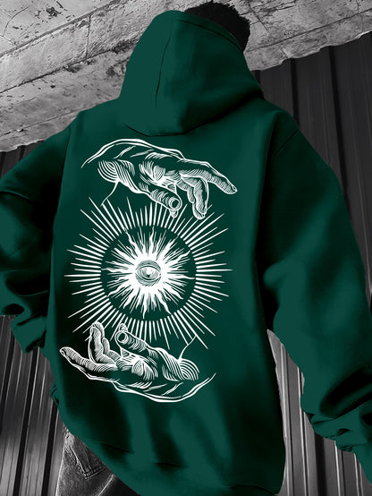 Pull à capuche léger pour homme – Graphisme minimaliste, idéal pour le printemps