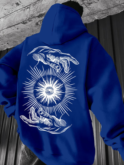 Pull à capuche léger pour homme – Graphisme minimaliste, idéal pour le printemps