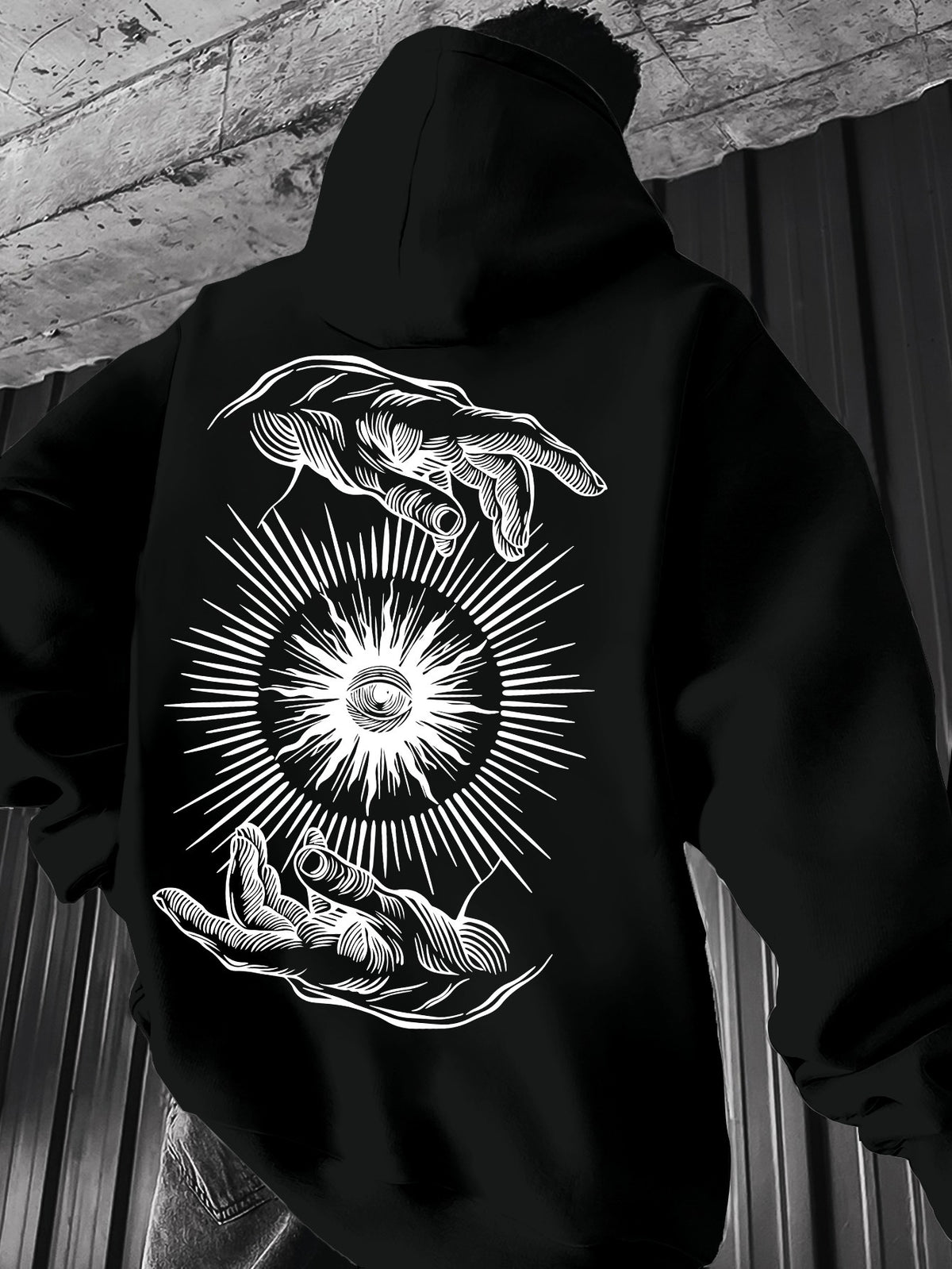Pull à capuche léger pour homme – Graphisme minimaliste, idéal pour le printemps