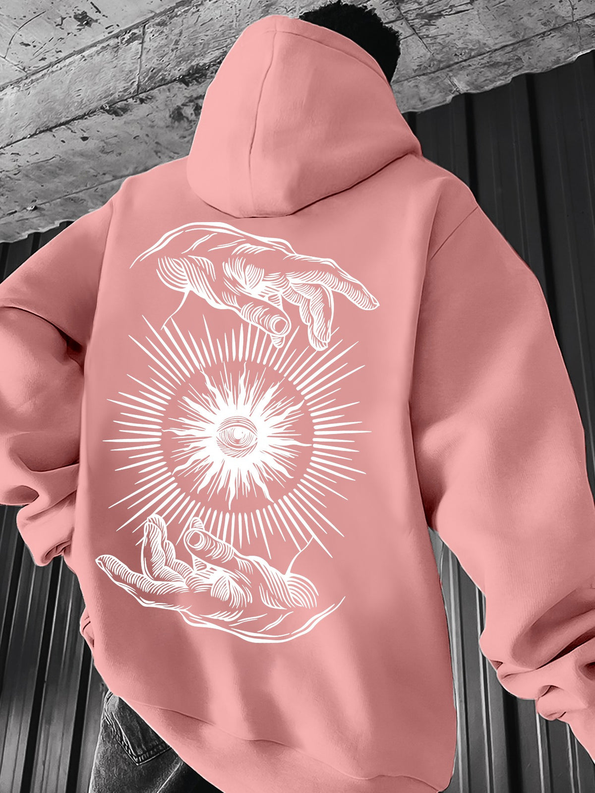 Pull à capuche léger pour homme – Graphisme minimaliste, idéal pour le printemps